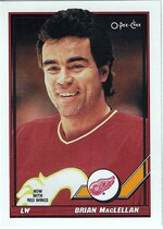 1991 O-Pee-Chee OPC Base Set #50 Brian MacLellan