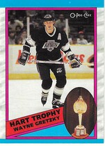 1989 O-Pee-Chee OPC Base Set #320 Wayne Gretzky|Hart Trophy