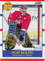 1990 Score Base Set #392 Olaf Kolzig