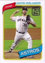 2021 Topps 70 Years of Topps Baseball #70YT-30 Justin Verlander