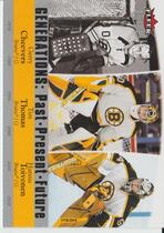 2007 Ultra Generations #G11 Gerry Cheevers|Hannu Toivonen|Tim Thomas