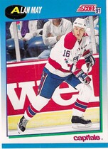 1991 Score Canadian (English) #545 Alan May