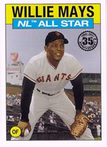 2021 Topps 1986 Topps All-Star 35th Anniversary #86AS-6 Willie Mays