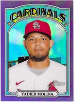 2021 Topps Heritage Chrome Hot Box Refractor #17 Yadier Molina