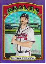 2021 Topps Heritage Chrome Hot Box Refractor #433 Dansby Swanson