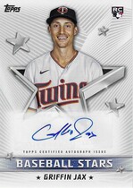 2022 Topps Baseball Stars Autos #BSA-GJ Griffin Jax