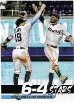 2022 Topps Turnin Two #TT-6 Jazz Chisholm Jr.|Miguel Rojas