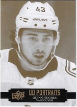 2021 Upper Deck UD Portraits #P-1 Quinn Hughes