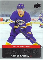 2021 Upper Deck Debut Dates #DD-4 Arthur Kaliyev