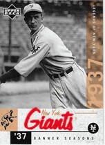 2001 Upper Deck Legends of NY #62 Carl Hubbell
