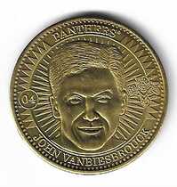 1997 Pinnacle Mint Coins Brass #4 John Vanbiesbrouck