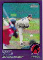 2022 Topps Heritage Chrome Purple Refractor (Hot Box) #166 Gerrit Cole