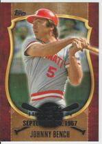 2015 Topps First Home Run Gold Series 2 #FHR-7 Johnny Bench