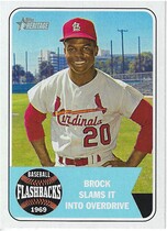 2018 Topps Heritage Baseball Flashbacks #BF-LB Lou Brock