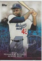 2015 Topps The Jackie Robinson Story #JR-10 Number 42 Retired Across