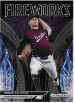 2021 Panini Prizm Draft Picks Fireworks #11 Brock Selvidge