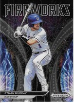 2021 Panini Prizm Draft Picks Fireworks #16 Ethan Murray