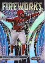 2021 Panini Prizm Draft Picks Fireworks Silver Prizm #5 Christian Franklin