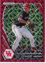 2021 Panini Prizm Draft Picks Red Velocity Prizm #PDP71 Robert Gasser