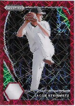 2021 Panini Prizm Draft Picks Red Velocity Prizm #PDP77 Jacob Steinmetz