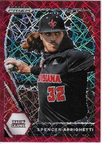 2021 Panini Prizm Draft Picks Red Velocity Prizm #PDP178 Spencer Arrighetti