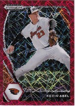 2021 Panini Prizm Draft Picks Red Velocity Prizm #195 Kevin Abel