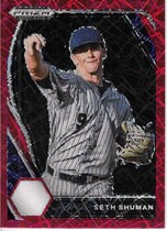 2021 Panini Prizm Draft Picks Red Velocity Prizm #PDP208 Seth Shuman