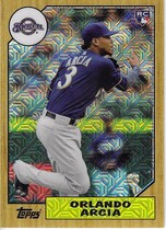2017 Topps Silver Pack 1987 Topps Chrome Refractor #87-OA Orlando Arcia
