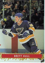 1992 Pro Set Gold Team Leaders #8 Brett Hull