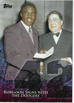 2015 Topps The Jackie Robinson Story #JR-4 Robinson Signs With The Dodgers