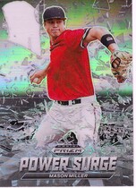 2021 Panini Prizm Draft Picks Power Surge Silver Prizm #13 Mason Miller