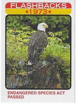 2022 Topps Heritage News Flashbacks #NF-10 Endangered Species Act Passed