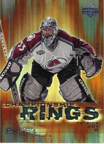 2000 Upper Deck Pros and Prospects Championship Rings #CR1 Patrick Roy