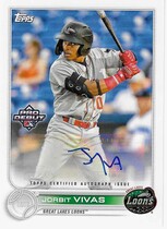 2022 Topps Pro Debut Autos #PD-84 Jorbit Vivas