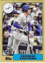 2022 Topps Update 1987 Topps #87TBU-25 Freddie Freeman