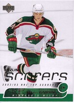 2002 Upper Deck Sizzling Scorers #SS9 Marian Gaborik