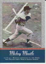 2001 Upper Deck Pinstripe Exclusives Mantle #MM11 Mickey Mantle