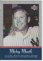 2001 Upper Deck Pinstripe Exclusives Mantle #MM43 Mickey Mantle