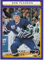 1992 Pro Set Rookie Goal Leaders #9 Rob Pearson