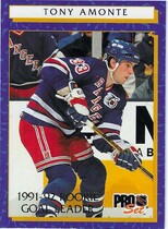 1992 Pro Set Rookie Goal Leaders #1 Tony Amonte