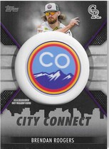2023 Topps City Connect Commemorative Patch Black #CC-BR Brendan Rodgers