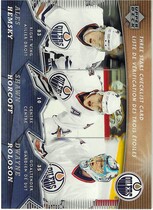 2007 Upper Deck McDonalds Three Stars Checklists #CL4 Ales Hemsky|Dwayne Roloson|Shawn Horcoff