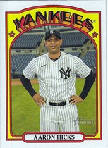2021 Topps Heritage #410 Aaron Hicks