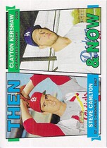 2016 Topps Heritage Then and Now #TAN-CK Steve Carlton|Clayton Kershaw