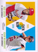 2014 Topps Heritage Then and Now #TAN-GW Adam Wainwright|Bob Gibson