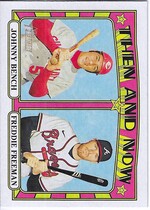 2021 Topps Heritage Then and Now #TN-7 Freddie Freeman|Johnny Bench