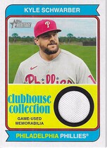 2023 Topps Heritage Clubhouse Collection Relics #CCR-KS Kyle Schwarber