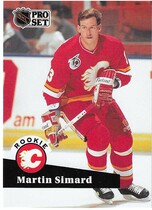 1991 Pro Set Base Set #526 Martin Simard