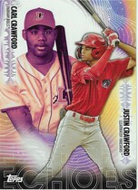 2023 Topps Pro Debut Echoes #PDE-4 Carl Crawford|Justin Crawford