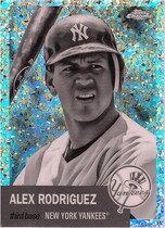 2022 Topps Chrome Platinum Anniversary Black & White Mini-Diamond Refractor #226 Alex Rodriguez